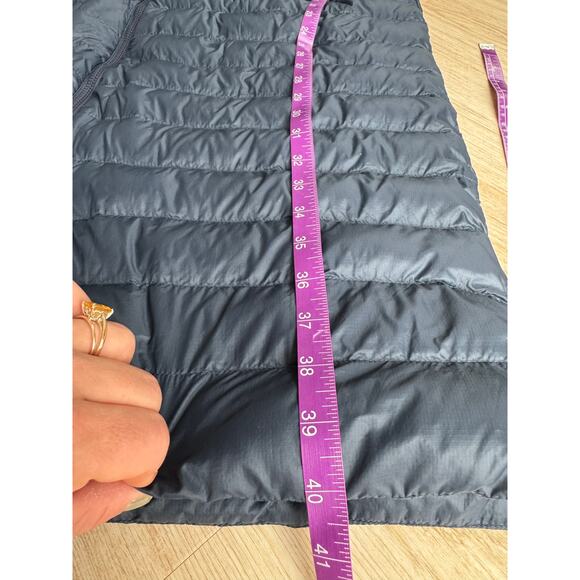 Patagonia Women's Recycled Down Sweater Parka Coat in Blue, Size Large - Picture 9 of 9